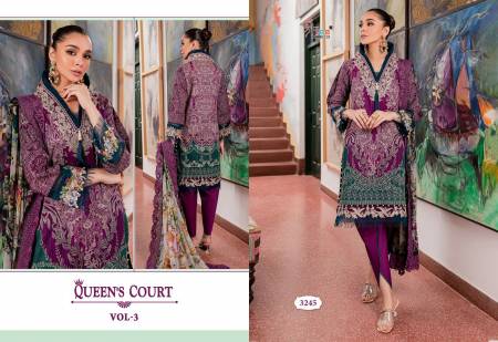 Queens Court Vol 3 By Shree Fab Cotton Pakistani Suits Catalog